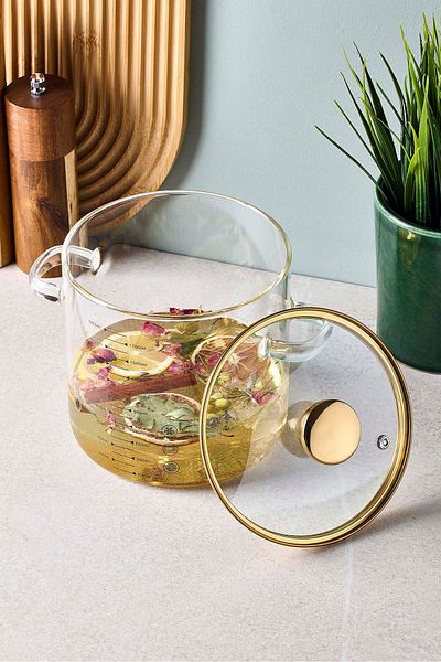 Perotti Sean Gold 1800 ml Borosilicate Glass Pot