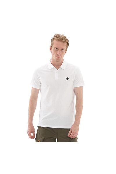 Timberland B0A6BX41001-R Timberland Millers River κοντομάνικο Stretch Polo ανδρικό μπλουζάκι λευκό