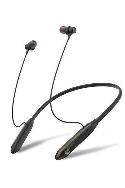 Green Lion Larissa Neck Band Headphone, Control Buttons, Microphone, 12m Transmission Distance - Bla