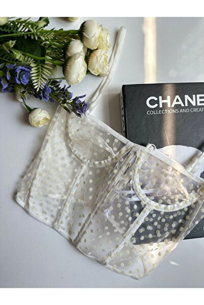 lalforyour Polka Dot Detailed Bustier