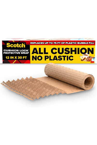 Scotch غلاف تغليف واقي بقفل وسادة 12 بوصة × 30 قدمًا