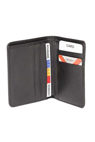 Toro Nero Men's Wallet Made Of Genuine Leather, Black, Ayan