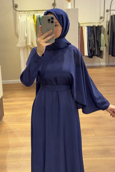 Birgül Bektaş Cloak Detailed Dress