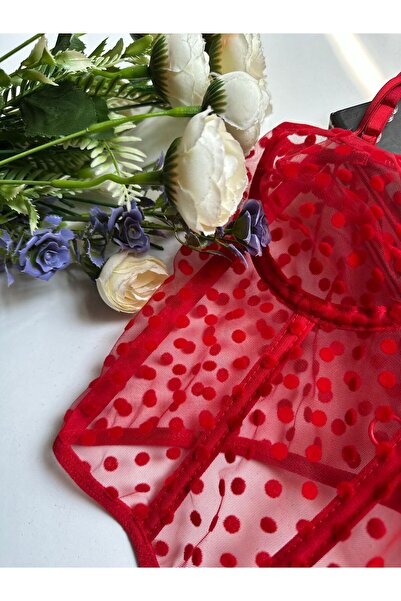 lalforyour Polka Dot Detailed Bustier