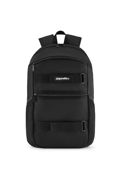 zagatto Skateboard Backpack ®, Black, 24l, 30x18x46 Cm, Laptop Pocket, Waterproof, Zg917