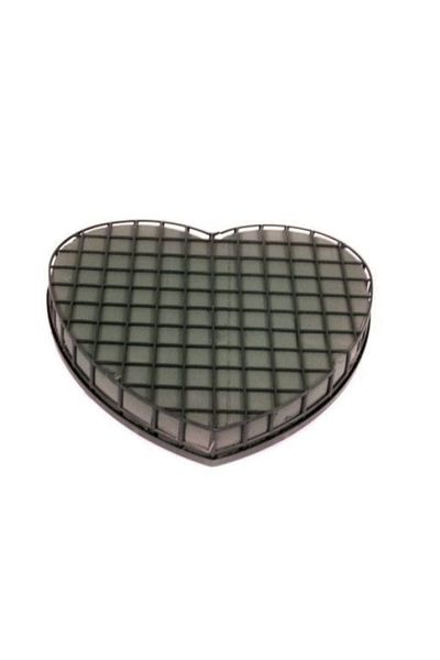 OEM Foam in plastic support, heart-shaped, 30x4.5 cm, green
