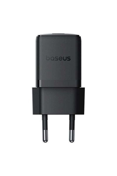 Baseus Wall Charger, Baseus, Type-C Cable Included, Fast Charge, 30W, 5V/3.0A, 1m, Palm 5213, Black