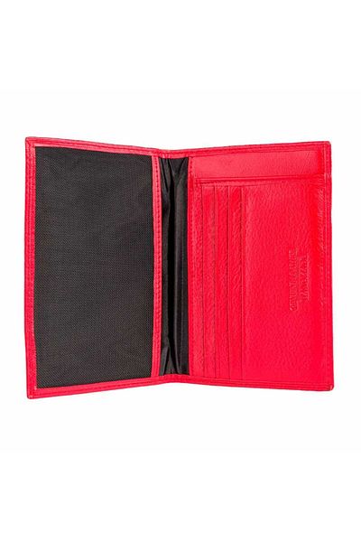 Toro Nero Men's Wallet Made Of Red Genuine Leather Document Leather