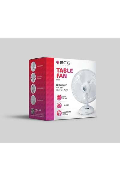 ECG Ventilator de masa, FT 30a, 40W, 30cm, 3 viteze, foarte silentios