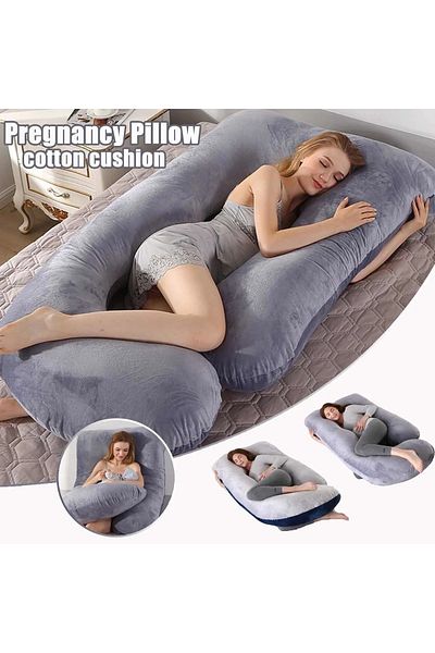 Lumely G Shaped Pregnancy Pillow,with Removable Cover,Relieve Fibromyalgia,Gift For Pregnant Mom,62 Inch