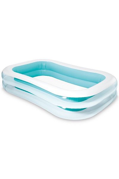 OEM Inflatable Swimming Pool, Rectangular, For Outdoor Use, 262 x 175 x 56 cm, blue/white