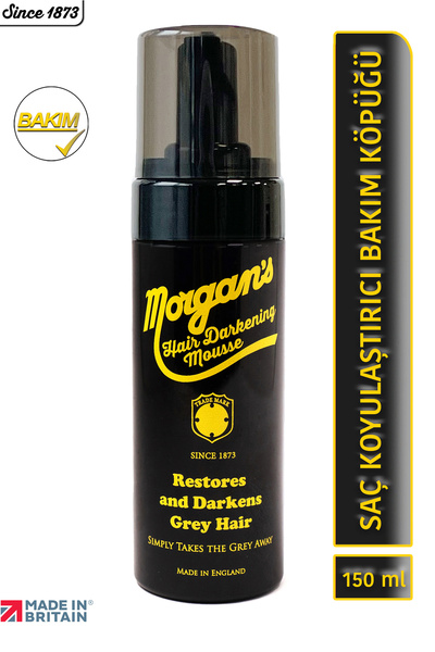Morgan's Pomade Hair Darkening Mousse - Erkeklere Özel Saç Koyulaştırıcı Köpü...