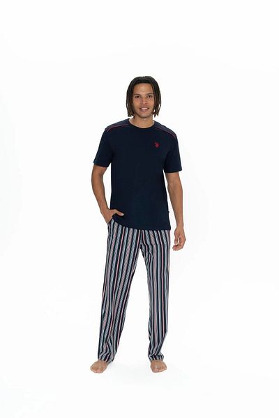 U.S. Polo Assn. Πόλο Ασν. Ανδρική 100% βαμβακερή φόρμα πιτζάμες 3 τεμαχίων