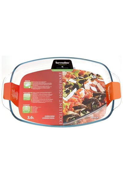 TERMOLEX oven tray, heat-resistant glass, 3.6 liters