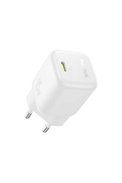 Baseus Charger Plug, Baseus, GaN, Fast Charging, 45W, USB-C, PicoGo, White