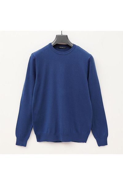 Dio Rise Men's O Neck Long Sleeve Slim Sweater - (M-2Xl) - 180803 - Dark Saks