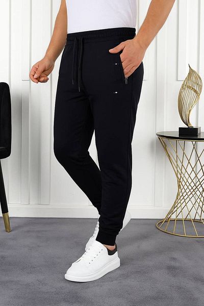 comstar Ανδρικό ελαστικό στη μέση Basic Μαύρο Jogger Sweatpants