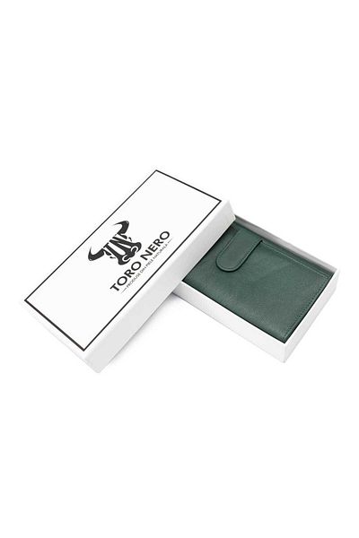 Toro Nero Women's Wallet Made Of Green Genuine Leather Reset