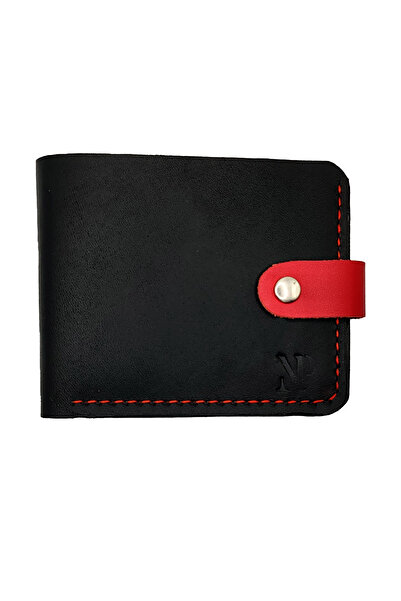 Natty Pell Natty Pell Handmade Genuine Leather Men's Wallet, 8 Card Slots, Clasp Closure