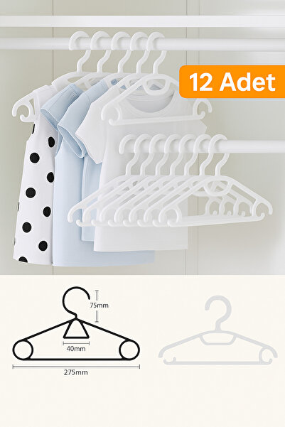 Dükkanönü 12'li Gondol Lily Bebek Elbise Askısı Çocuk Elbise Askı