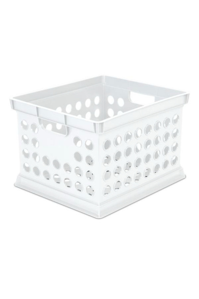 Sterilite Multipurpose Durable Plastic Storage Crate 3 Quart