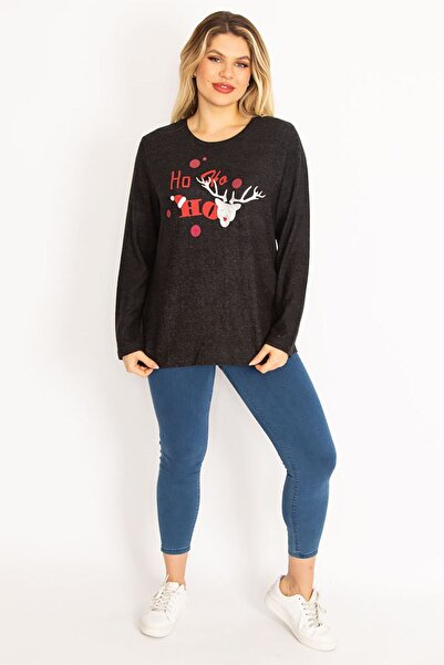 Şans Γυναικεία Μπλούζα 65n35057 65n35057, γυναικεία υφασμάτινη λάκα από βισκόζη σε μεγάλο μέγεθος