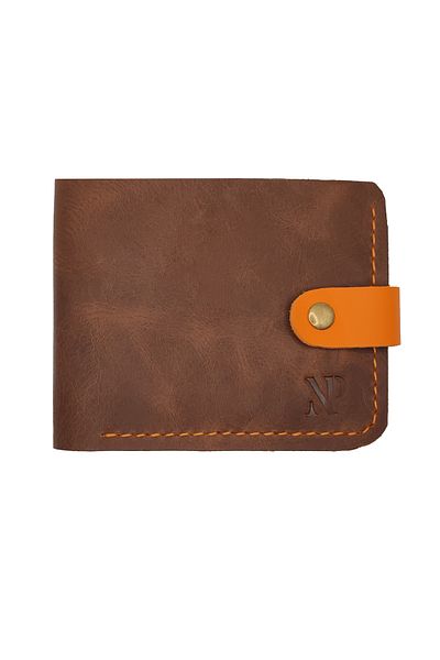 Natty Pell Natty Pell Handmade Genuine Leather Men's Wallet, 8 Card Slots, Clasp Closure