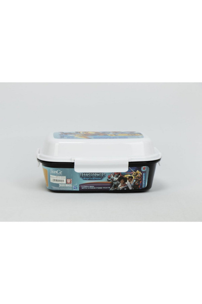 SUNCE Transformers EarthSpark 4-Clip Closure Lunch Box