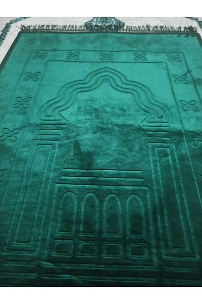 SURMARİ Luxury Velvet Prayer Rug-Prayer Mat Non-Painful Patterned Soft 80X120 Gift