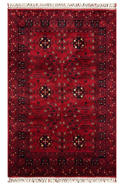 Eko Halı NOSTALJI 959 RED Afgan / Yağcıbedir Desenli El Emeği ile Özel Tezgah...