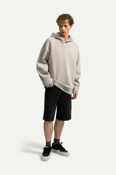 KAFT Unisex Basic Relax / Oversize Hoodie Sweatshirt - Φούτερ με κουκούλα - Μπλε
