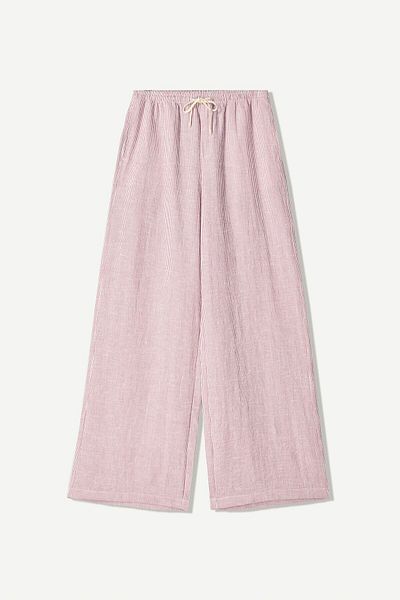 Bershka Striped rustic trousers