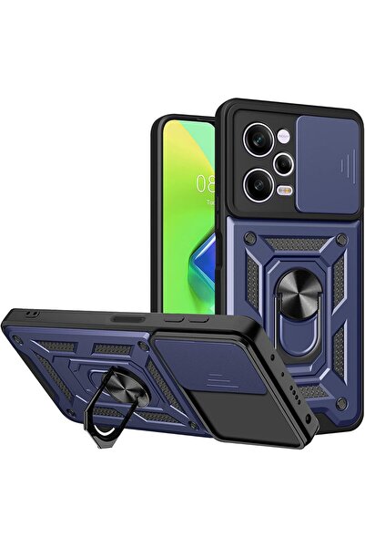 Rivor Redmi Note 12 Pro 5G & Poco X5 Pro 5G Kılıf Kamera Sürgülü Stand Yüzükl...