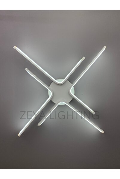 Zeya Lighting Yüksek Aydınlatmalı Kuzey Yıldızı Model Beyaz Tavan Plafonyer L...
