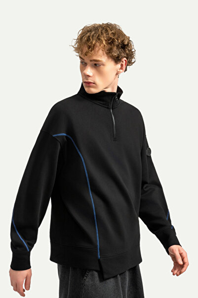 KAFT Чоловічий світшот з напівзастібкою - Ploid - Tar