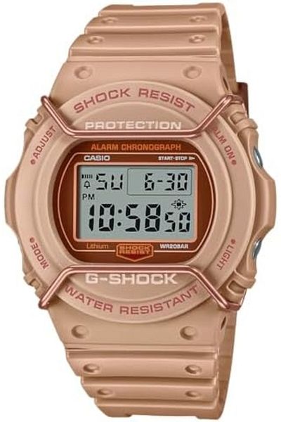 Casio G-Shock Watch - DW-5700PT-5DR Grey Dial, Brown Band