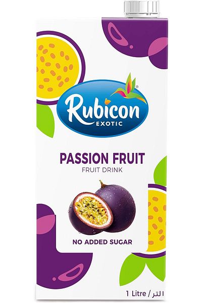 Rubicon Passion Fruit No Added Sugar Drink 1Litre