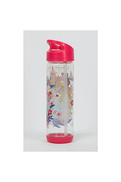 SUNCE Disney Princess Plastic Water Bottle with Straw 500 ml