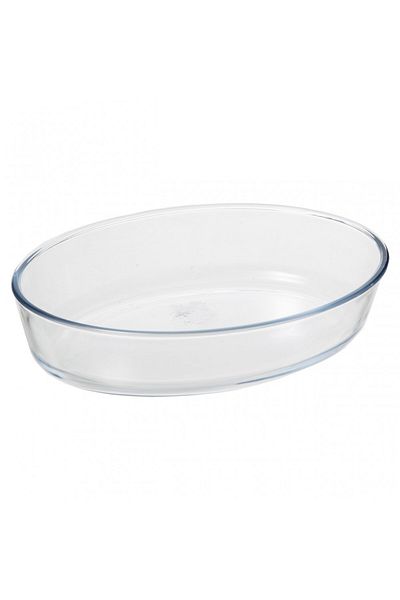 Secret de Gourmet Arjun oval heat-resistant pot, bamboo lid, 32 x 22.5 x H. 7 cm