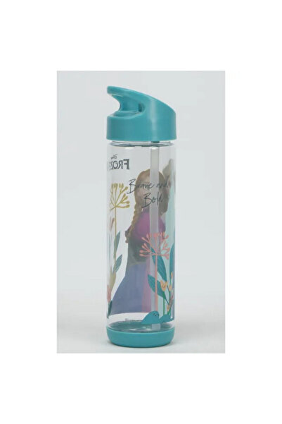 SUNCE Disney Frozen Plastic Water Bottle with Straw 500 ml