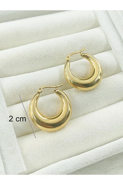 DS DİAMONDSHOP Steel Earring Ring Model New Season Byçkp-20256184