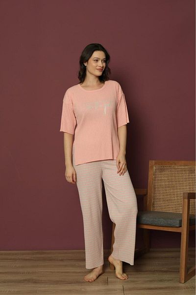 Intisimo Women's Pajamas, Cotton, See The Good, Pink - L