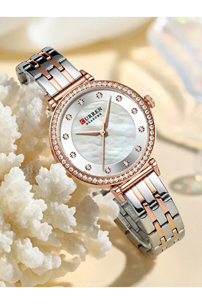 Curren 9087 Stainless Steel Analog Watch, Wrist Watch for Women