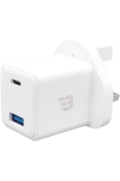 baykron UK Dual Ports 20W USB-C and 18W USB-A Wall Charger