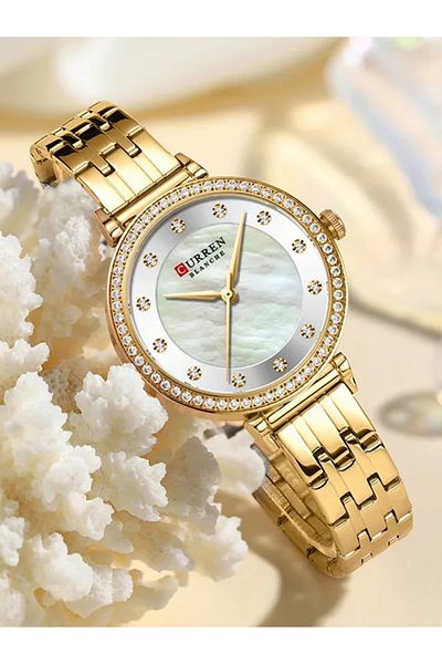 Curren 9087 Stainless Steel Analog Watch, Wrist Watch for Women