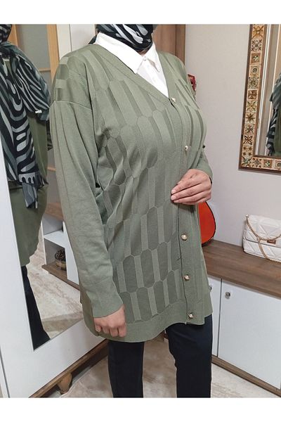 ASEZ BUTİK Thin Hijab Knitwear Jacket Vest