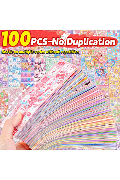 choice2 100 قطعة، 20-200 قطعة، ملصقات لطيفة، ملصقات كرتونية لطيفة، ملصقات ليز...