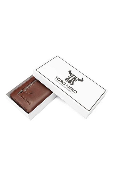 Toro Nero Women's wallet made of brown genuine leather Arya