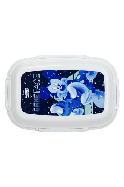 SUNCE Mickey Mouse 4-Clip Closure Rectangular Lunch Box