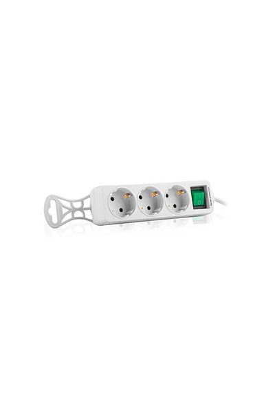 S-LINK Socket 3 Pin 1.5 m Current Protected Sl-Spg-F03 White